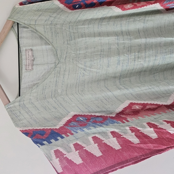 Double D Ranch Green Aztec Print Love The World Away Poncho Size L/XL - Picture 4 of 15